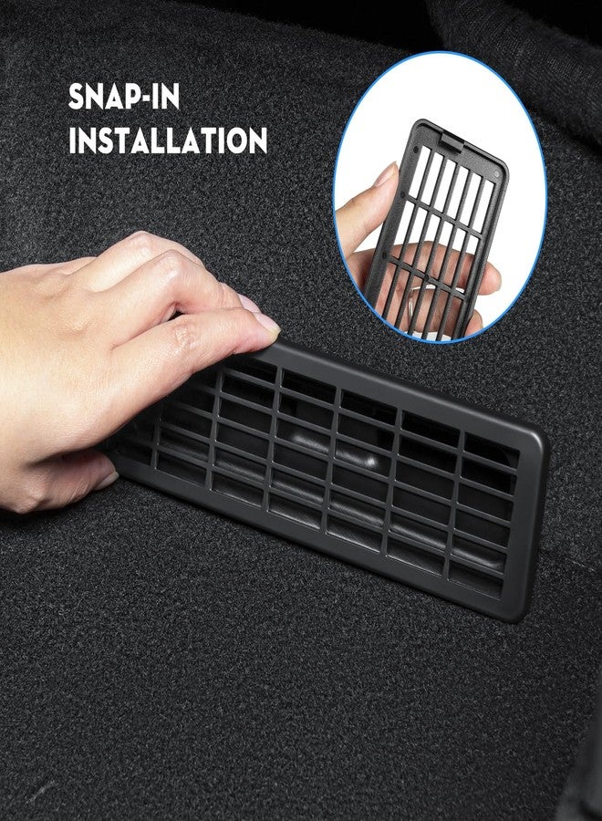 KUNIST 2PCS New Model Y Juniper Backseat Floor Air Vent Cover Air Flow Vent Grille Protection Rear Under Seat Air Condition Outlet Grille Protector for 2025-2026 Tesla Model Y Juniper Accessories - Image 4
